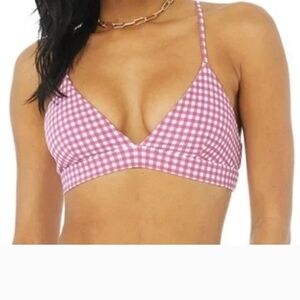 SOLD DO NOT BUY ALO Yoga Pink Checkered Top